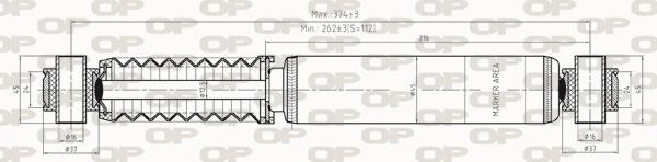 Open Parts SAB8279.32 - Amortizators autospares.lv