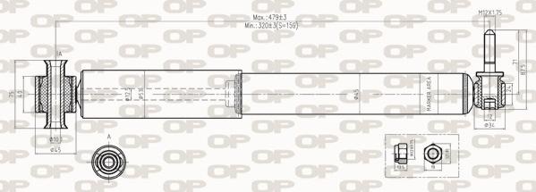 Open Parts SAB8271.32 - Shock Absorber www.autospares.lv