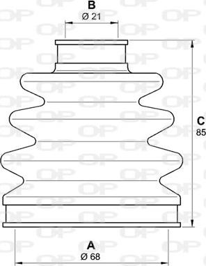 Open Parts SJK7142.00 - Putekļusargs, Piedziņas vārpsta www.autospares.lv