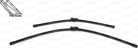 Open Parts WBT9066.00 - Щетка стеклоочистителя www.autospares.lv