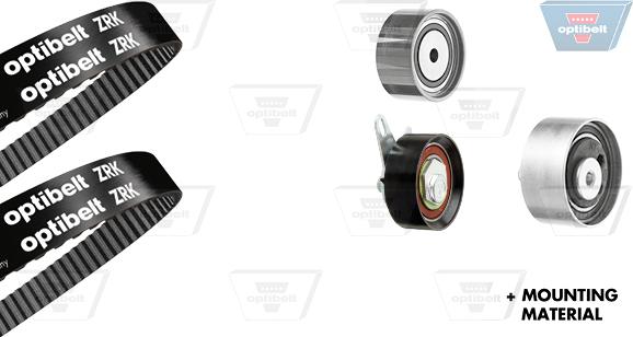 Optibelt KT 1460 - Комплект зубчатого ремня ГРМ www.autospares.lv