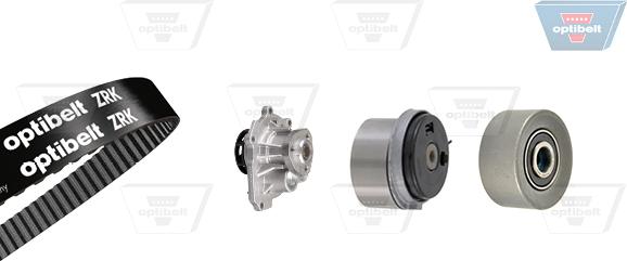 Optibelt KT 1405 W1 - Водяной насос + комплект зубчатого ремня ГРМ www.autospares.lv