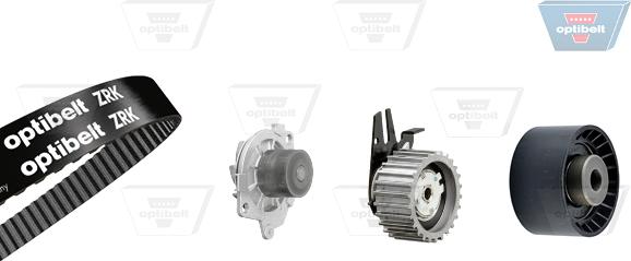 Optibelt KT 1524 W1 - Water Pump & Timing Belt Set www.autospares.lv