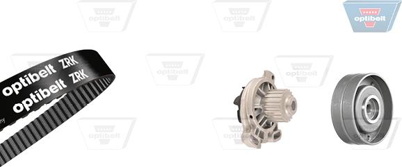 Optibelt KT 1090 W1 - Водяной насос + комплект зубчатого ремня ГРМ www.autospares.lv