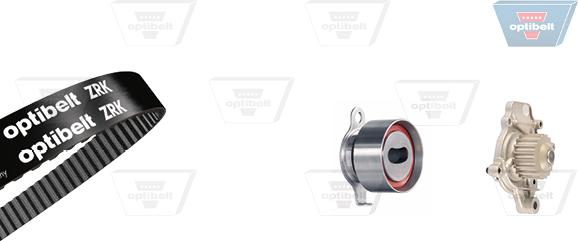 Optibelt KT 1055 W1 - Водяной насос + комплект зубчатого ремня ГРМ www.autospares.lv