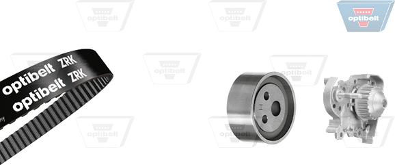 Optibelt KT 1018 W1 - Водяной насос + комплект зубчатого ремня ГРМ www.autospares.lv