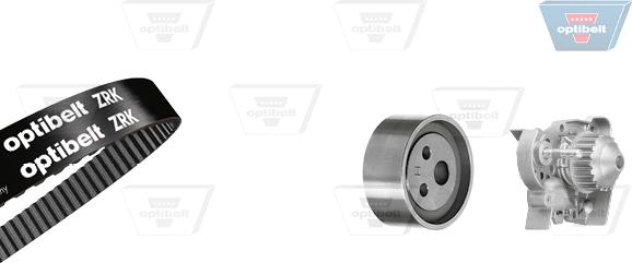 Optibelt KT 1018 W2 - Водяной насос + комплект зубчатого ремня ГРМ www.autospares.lv