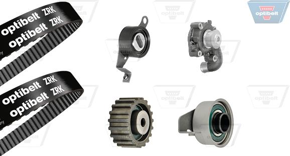 Optibelt KT 1036 W2 - Water Pump & Timing Belt Set www.autospares.lv