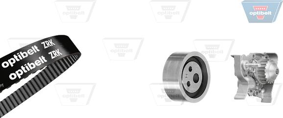 Optibelt KT 1128 W1 - Водяной насос + комплект зубчатого ремня ГРМ www.autospares.lv