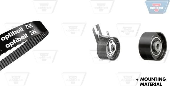 Optibelt KT 1328 - Комплект зубчатого ремня ГРМ www.autospares.lv