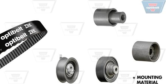 Optibelt KT 1322 - Комплект зубчатого ремня ГРМ www.autospares.lv