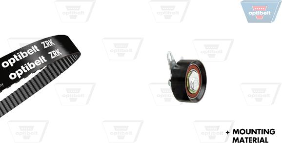 Optibelt KT 1246 - Комплект зубчатого ремня ГРМ www.autospares.lv