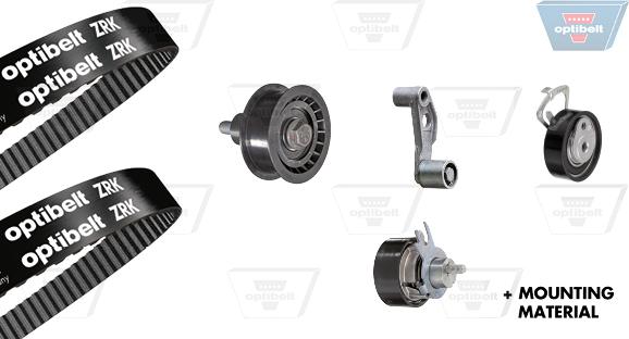 Optibelt KT 1209 - Комплект зубчатого ремня ГРМ www.autospares.lv