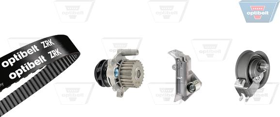 Optibelt KT 1231 W1 - Water Pump & Timing Belt Set www.autospares.lv