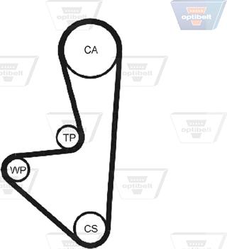 Optibelt ZRK 1114 - Zobsiksna autospares.lv