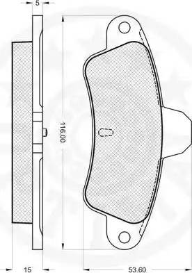 Optimal 9940 - Bremžu uzliku kompl., Disku bremzes www.autospares.lv