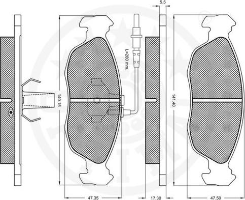 Optimal 9900 - Bremžu uzliku kompl., Disku bremzes www.autospares.lv