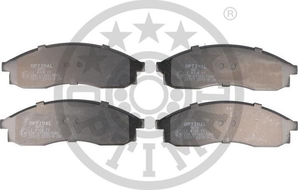 Optimal 9916 - Brake Pad Set, disc brake www.autospares.lv