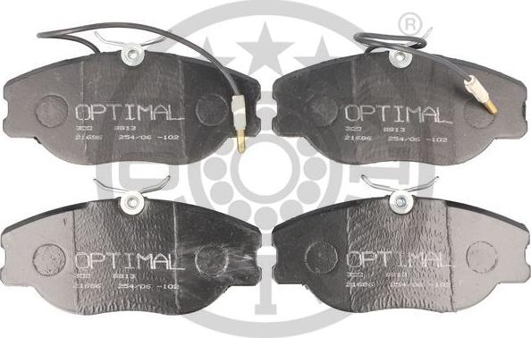 Optimal 9913 - Тормозные колодки, дисковые, комплект www.autospares.lv