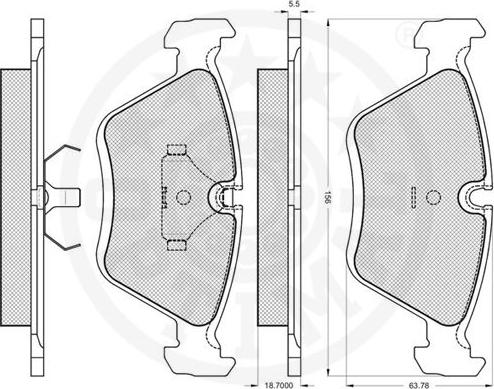 Optimal 9970 - Bremžu uzliku kompl., Disku bremzes www.autospares.lv