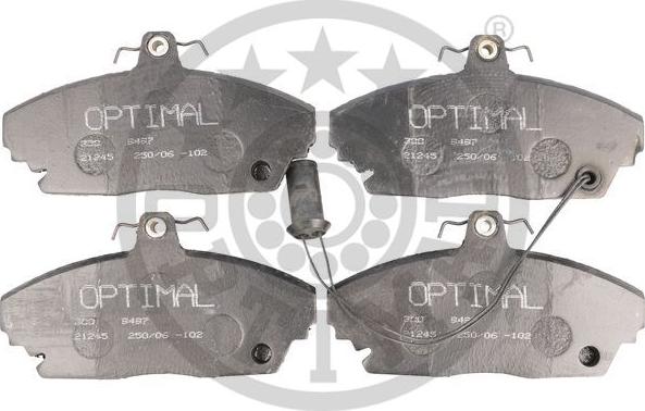 Optimal 9497 - Brake Pad Set, disc brake www.autospares.lv