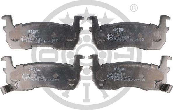 Optimal 9456 - Bremžu uzliku kompl., Disku bremzes www.autospares.lv