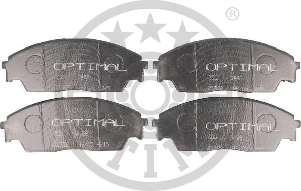 Optimal 9458 - Тормозные колодки, дисковые, комплект www.autospares.lv