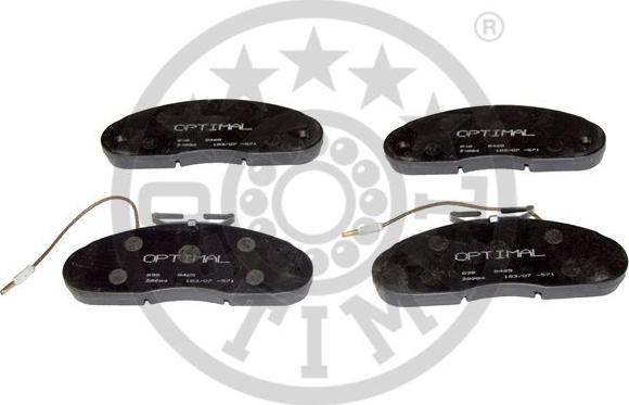 Optimal 9465 - Bremžu uzliku kompl., Disku bremzes www.autospares.lv