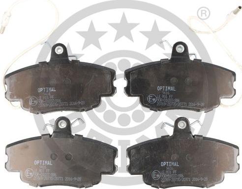 Optimal 9416 - Bremžu uzliku kompl., Disku bremzes www.autospares.lv