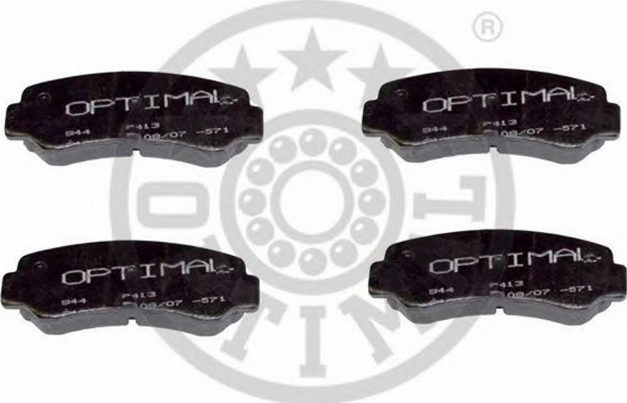 Optimal 9413 - Тормозные колодки, дисковые, комплект www.autospares.lv