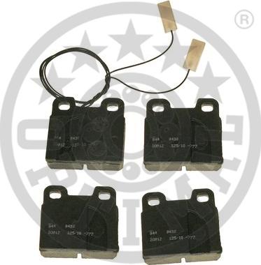 Optimal 9432 - Тормозные колодки, дисковые, комплект www.autospares.lv