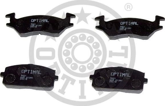 Optimal 9421 - Brake Pad Set, disc brake www.autospares.lv