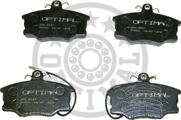 Optimal 9547 - Bremžu uzliku kompl., Disku bremzes autospares.lv