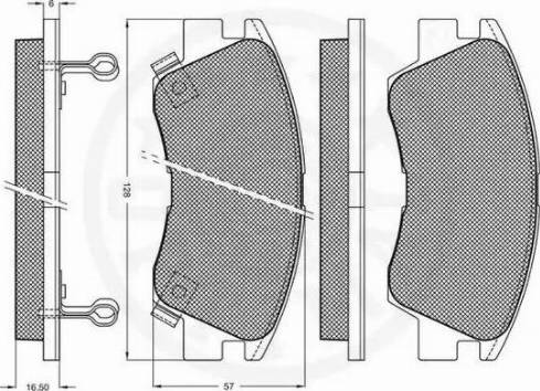 Optimal 9557 - Brake Pad Set, disc brake www.autospares.lv