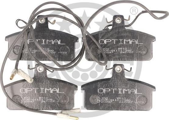 Optimal 9510 - Bremžu uzliku kompl., Disku bremzes www.autospares.lv