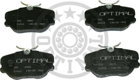 Optimal 9580 - Bremžu uzliku kompl., Disku bremzes www.autospares.lv