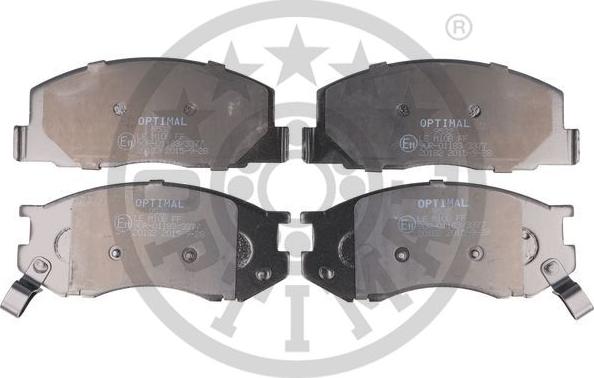 Optimal 9532 - Тормозные колодки, дисковые, комплект www.autospares.lv