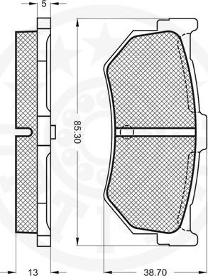 Optimal 9529 - Bremžu uzliku kompl., Disku bremzes www.autospares.lv