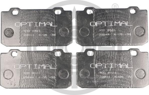 Optimal 9521 - Bremžu uzliku kompl., Disku bremzes autospares.lv