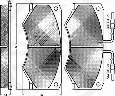 Optimal 9523 - Bremžu uzliku kompl., Disku bremzes www.autospares.lv