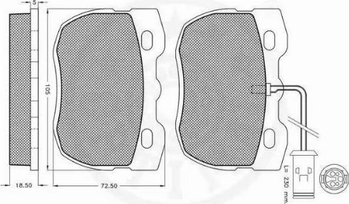 Optimal 9695 - Bremžu uzliku kompl., Disku bremzes www.autospares.lv