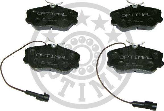 Optimal 9615 - Тормозные колодки, дисковые, комплект www.autospares.lv