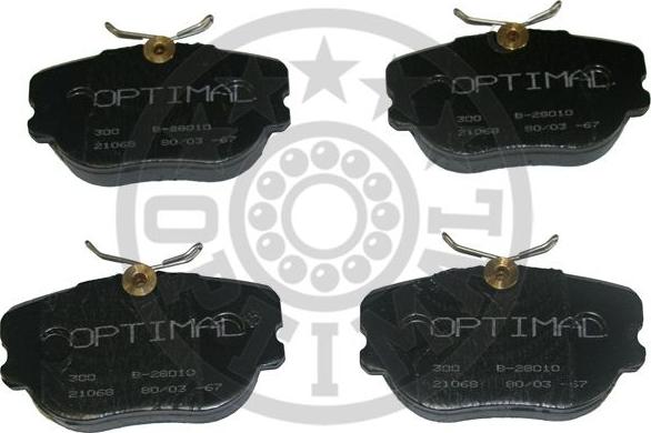 Optimal 9638 - Bremžu uzliku kompl., Disku bremzes www.autospares.lv