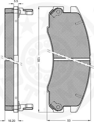 Optimal 9633 - Bremžu uzliku kompl., Disku bremzes www.autospares.lv