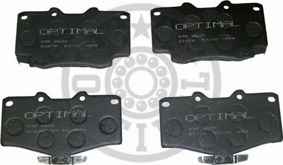 Optimal 9632 - Brake Pad Set, disc brake www.autospares.lv