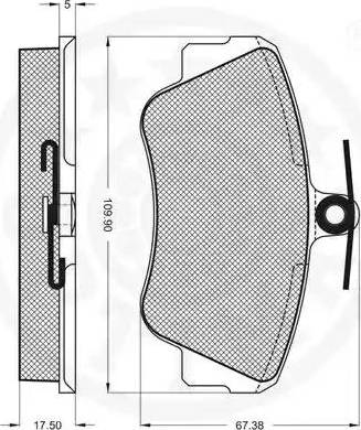 Optimal 9623 - Bremžu uzliku kompl., Disku bremzes www.autospares.lv