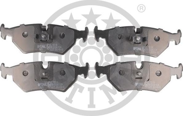 Optimal 9676 - Тормозные колодки, дисковые, комплект www.autospares.lv