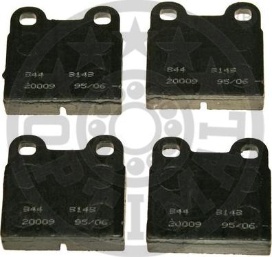 Optimal 9149 - Тормозные колодки, дисковые, комплект www.autospares.lv