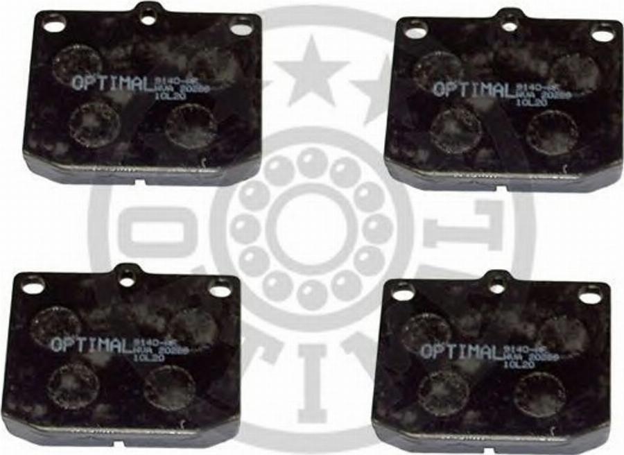 Optimal 9140 - Brake Pad Set, disc brake www.autospares.lv