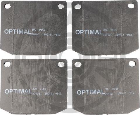 Optimal 9168 - Bremžu uzliku kompl., Disku bremzes autospares.lv